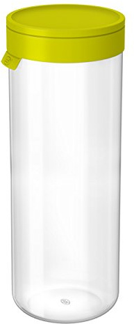 alfi 2465.278.200 Vorratsglas mit Deckel, Borosilikat-Glas L Apfelgrün 2,0 l, Spülmaschinenfest
