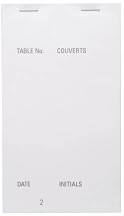 Fiesta Carbonless Triplicate Order Pad 95x165mm 50 Pages, White | Anti-smudge material ensures clear writing, with numbered pages for tracking and perforated edges for easy tearing.