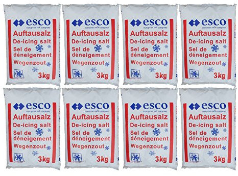 Esco Streusalz Auftausalz (8 x 3 kg)