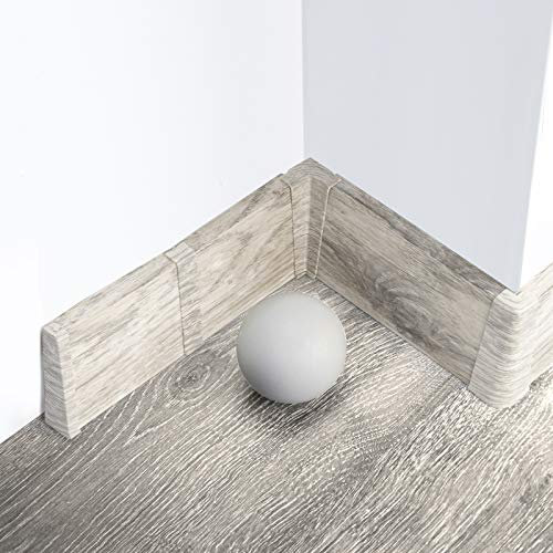 [DQ-PP] Embout gauche 75mm en PVC Fernandes, pour plinthes aspect stratifié en plastique PVC