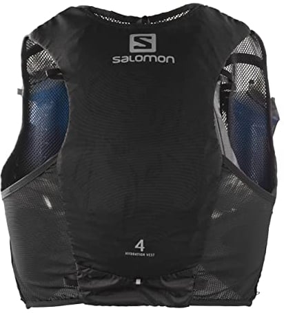 Salomon Adv Hydra Vest 4 Unisex Hydrationsweste Trail running Wandern MTB, Komfort und Stabilität, Schneller Zugriff auf Flüssigkeitszufuhr, Einfaches Design, Schwarz, S