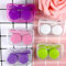 yunestry Contact Lens Box Transparent Travel Portable Case Storage Container Objectives