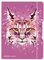 Herlitz 50027293 Notizheft flex mit Wechselcover, A5, 40 Blatt punktiert, Motiv: Wild Animals Luchs, 1 Stück