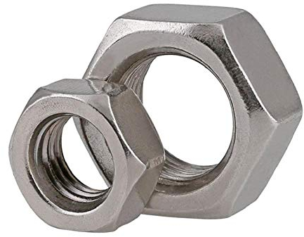 304 stainless steel, hex fine tooth nut, young tooth nut-M10 * 1.25 teeth (5 tablets)