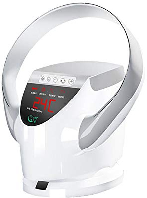 HLILY Bladeless Fan,Bladeless Wall Mounted Fan For Home/office,Portable Electric Fan With Remote Control/12 H Timer,commercial Desktop Tower Fan With 9-speed Adjustment-mute