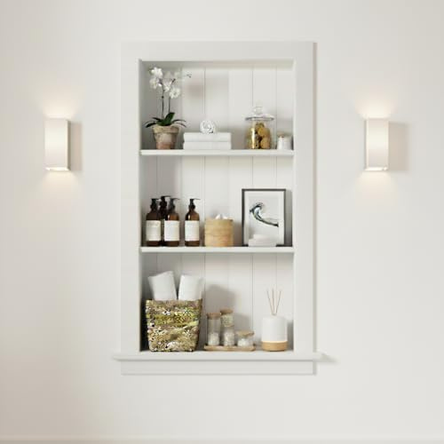 Recessed Wall Niche, Recessed Medicine Cabinet, 14x24 (17x27), No Mirror