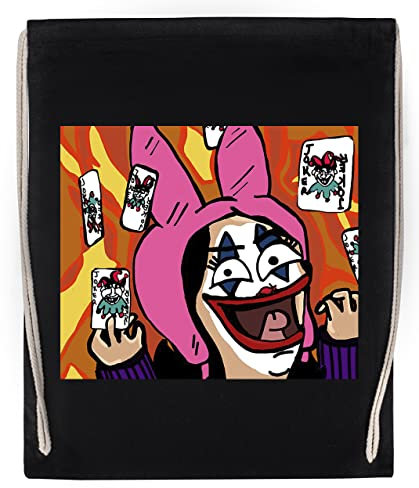 Bob's Burger Joker Schwarz Sport Reise Sporttasche Langlebig Umweltfreundlich Drawstring Gym Bag