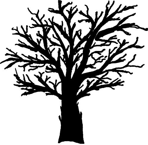 Azeeda 'Kahler Baum' Unmontierter Gummistempel - für Basteln, Scrapbooking und Kartengestaltung - Größe A8 (RS00021281)