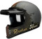 Retro Classic Full Face Motorradhelm, DOT ECE-Zugelassener Straßenfahrradhelm Mit Sonnenblende, Unisex-Erwachsene Cafe Racer ATV UTV Scooter Helme,Skull,L