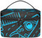 Make-up-Tasche Reißverschlusstasche Reise-Kosmetik-Organizer für Frauen und MädchenBlauer Cartoon Astronautenraum