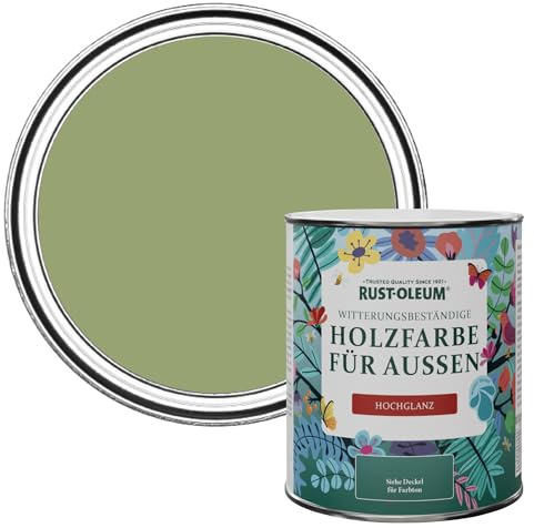 Rust-Oleum Green Mould-Resistant Garden Paint In Gloss Finish - Familiar Ground 750ml