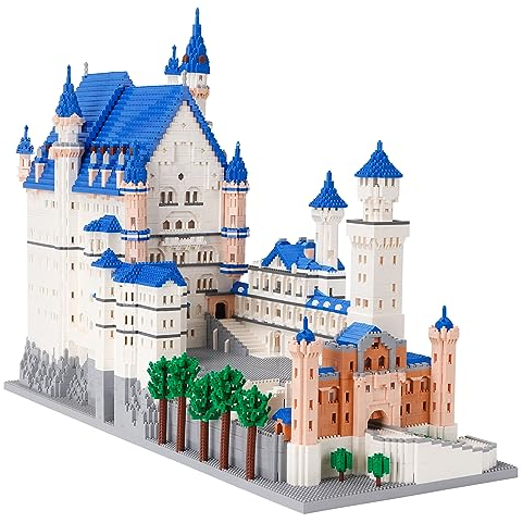 LULUFUN Baustein-Set, Mini Bausatz, berühmte Architektur Mini Block Set, Spielzeug Geschenke für Erwachsene und Kinder, Neuschwanstein Schloss Modell 11810 Teile…