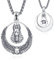 KATHLU Anubis Skarabäus Ankh Kreuz Halskette 925 Sterling Silber Amulett Anubis Ankh Skarabäus Kreuz Runen Anhänger Auge des Horus Schmuck als Geschenk für Jungen