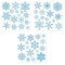 Weihnachts-Fensteraufkleber, blaue Schneeflocken, 3 Stück, Winter-Wandaufkleber, abnehmbare Schneeflocken-Wandaufkleber für Winter, Frozen, Neujahr, Partyzubehör, Wunderland-Dekorationen