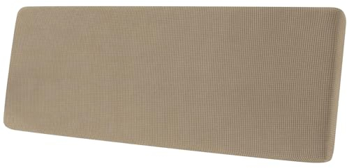 Sofa Sitzkissenbezug, Sofa Sitzkissenbezug Stretch, Elastischer Kissenbezüge, Husse Überzug Bezug Für Sofa Sitzkissen, rutschfest Stoff Tartan (Khaki,2-Sitzer)