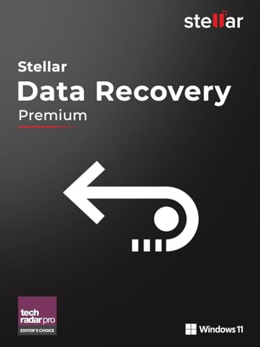 Stellar Data Recovery 11 - Miglior software recupero dati | Premium | 1 Dispositivo | 1 Anno | Codice d'attivazione per PC via email