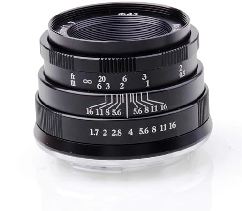 Obiettivi della fotocamera Obiettivo F1.7 da 35 mm APS-C Obiettivo a fuoco fisso, for Sony E Mount