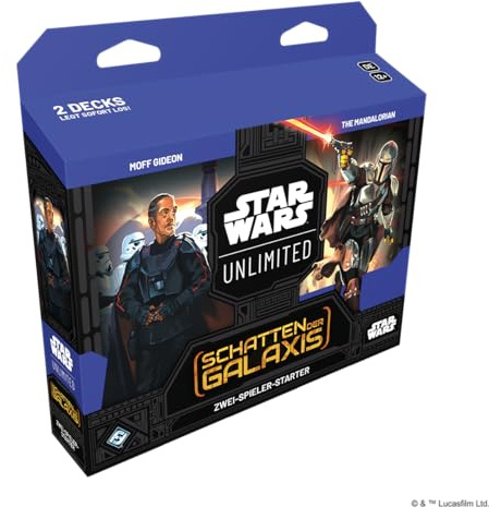Star Wars: Unlimited TCG Schatten der Galaxis Zwei-Spieler-Starter – Schnelles Trading Card Game für Kinder und Erwachsene, Alter 12+, 2+ Spieler, 20 Minuten, von Fantasy Flight Games, Deutsch
