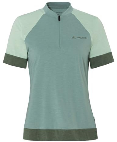VAUDE Damen Women's Altissimo Q-Zip T-Shirt, Dusty Fern, 44 EU