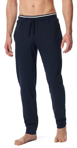 Schiesser Herren Schlafhose Lang mit Bündchen - Mix + Relax - Organic Cotton Pyjamaunterteil (1er Pack)