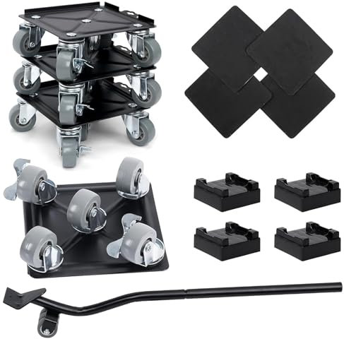 Furniture Mover Dolly,Furniture Lifter Mover Tool Set with 360°Wheels, Heavy Duty Furniture Dollies Tools with 450KG Carrying Capacity for Moving Equipment Heavy Furniture Appliance Refrigerator Sofa