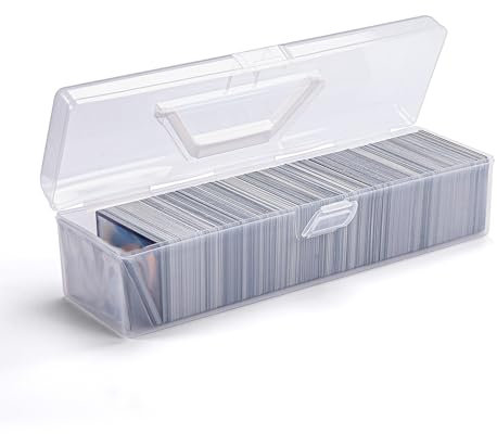 HOMEE Trading Card Storage Box, Plastic Card Box, Playing Card Container, Large Capacity Collector Card Case,Portable Sports Card Storage Boxes for Collectible Gaming Trading Cards(Cards Not Included)
