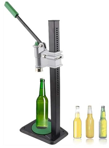 Manual Bank Bottle Capper, Bottles Of Capper Tools, House Brewery Equipment, Bottle Sealing, Locking Machine, Applicable Caps: 26-29 Mm,Black