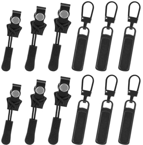 18 Pcs Universal Zipper Repair Kit - Replacement Slider, Fix Zipper Pull for Clothes, Jackets, Backpacks