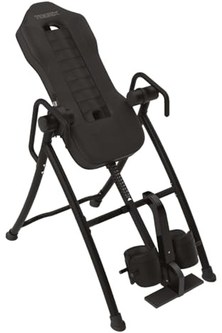 Toorx panca ad inversione GBX-3000, Rotazione schienale su 5 livelli (5°-25°-50°-75°-90°) e rotazione libera, altezza da 147 a 198 cm., barra di sicurezza centrale con blocca caviglie regolabile.