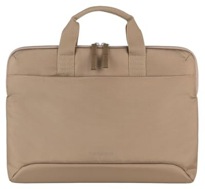 Tucano Smilza - Borsa super sottile per computer portatile, 35,6 cm (14 pollici), compatibile con MacBook, beige, Beige