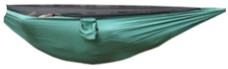 Hamac d'extérieur double en nylon avec moustiquaire à ouverture rapide Vert