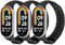 AXFEE 3 Pack Armband Kompatibel mit Xiaomi Mi Band 8, Weiches Silikon Verstellbare Fitness Ersatzbänder für Mi-Band 8 armband, Wasserdicht Ersatzband(Schwarz)