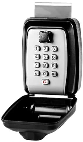 Reinscer Cerradura de ventana de coche, caja fuerte para llaves de coche, con perilla de percusión, caja fuerte para llaves de coche, para compartir, Turo