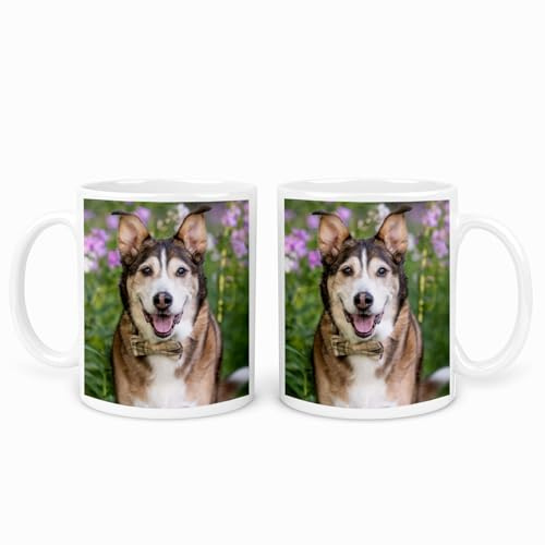 Personalised Mug with Photo (10oz) Photo Collage Personalise with a 2 Photos Collage Gift for Him, Her, Mum, Dad, Friends - Birthday, Anniversary
