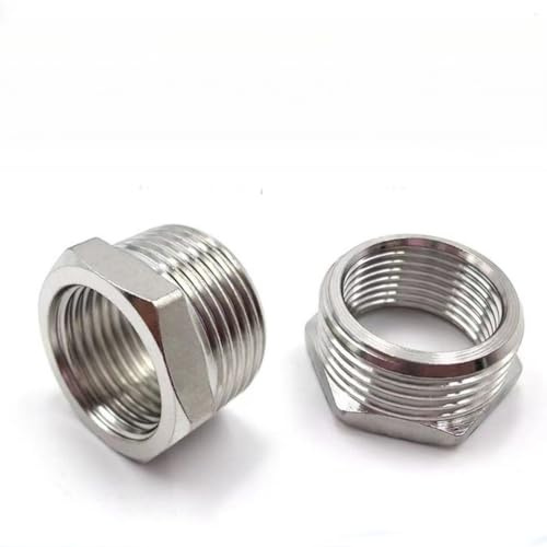 2PCS Garden Hose to Shower Pipe/Arm Handshower Adapter,G1/2 Female to GHT 3/4 Male Hose Adapter,Shower to Garden Hose Adapter