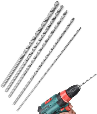 150mm Extra Long Drill Bit Set – High-Speed Steel Bits for Wood, Metal, and Plastic, Ideal for Deep Drilling Projects