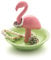 Balvi - Support à bagues Flamingo en Forme de Flamant Rose. Petit Porte-Bijoux. Fabriqué en Porcelaine. BA26638 Multicolore