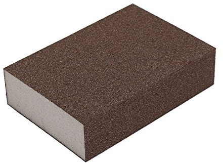sourcing map 100mmx70mmx25mm 320 Grit Polishing Sanding Sponge Block Grinding Tool