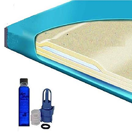 California King 80% halbwellige Wasserbett-Matratze mit Lendenwirbelstütze