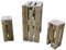 Schroth Home Pali Bar Set - 128 x 47 x 105 cm – Stehtisch mit Zwei Barhockern – Bistrotisch aus Paletten – Küchentisch und Küchenstühle im Vintage-Style
