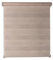 Deco4Me Doppelrollo Klemmfix ohne Bohren - Beige-meliert, 120 x 160 cm - Vario Duo Rollo in Leinen, Holzoptik - lichtdurchlässig & Blickdicht - Stoffbreite 116 cm