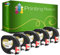 Printing Pleasure 5 x 18769 S0718840 S0718850 Schwarz auf Weiß, LT-Stoffetiketten kompatibel für Dymo LetraTag LT100H LT100T LT110T QX50 XR XM 2000 Plus | 12mm x 2m