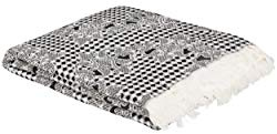 Mixibaby Sommerdecke leicht Tagesdecke Wohndecke Wendedecke Kuscheldecke Sofadecke, Farbe:Anthrazit, Design:Pike