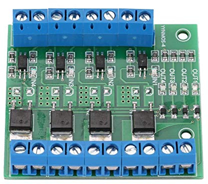 Oumefar 4 Kanal MOS FET PWM SPS Verstärkerplatinen Treibermodul 3 20V bis 3 , 7 27VDC 10A Treibermodul MOS FET Röhrenmodul Antriebsmodul für Hochleistungsgeräte