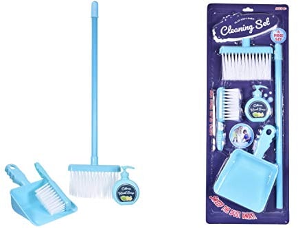 Unibos Kids Cleaning Sweeping Play Set - Mop Broom Brush Dustpan/with detachable handle Children’s Pretend Toy New
