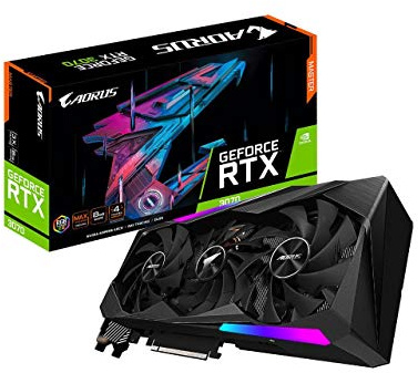 Gigabyte AORUS GeForce RTX 3070 Master 8G Graphics Card, 3X WINDFORCE Fans, 8GB 256-bit GDDR6, GV-N3070AORUS M-8GD Video Card