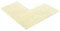 PANA® Tapis de Douche en Chenille d’Angle (50 x 100 x 100 cm) • Tapis de Bain en Forme L pour Douche d’Angle • Microfibres Ultra Douces • Antidérapant & Lavable • Couleur : Papyrus
