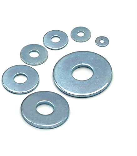 DIN 9021 Große Unterlegscheiben M6-100 Stück - Stahl verzinkt Karosseriescheiben
