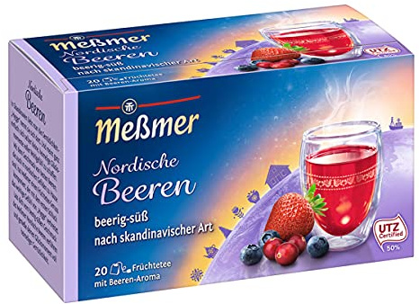Meßmer Nordische Beere Früchtetee aromatisiert Beeren Geschmack 50g