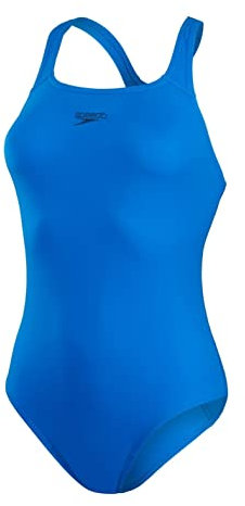 Speedo Damen Eco Endurance+ Medalist Badeanzug | Athletische Passform | Klassisches Design | Recyclingmaterial | Chlorbeständig | Besonders flexibel Badeanzug, Bondi Blue, 38